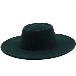 Conclave Top Fedora Hat (Dark Green) - Exquisite Styles Boutique