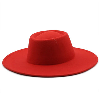 Conclave Top Fedora Hat (Red) - Exquisite Styles Boutique