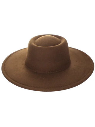Conclave Top Fedora Hat (Brown) - Exquisite Styles Boutique