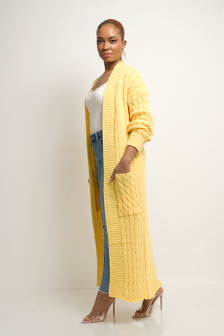 Emma Knit Cardigan (Yellow) - Exquisite Styles Boutique
