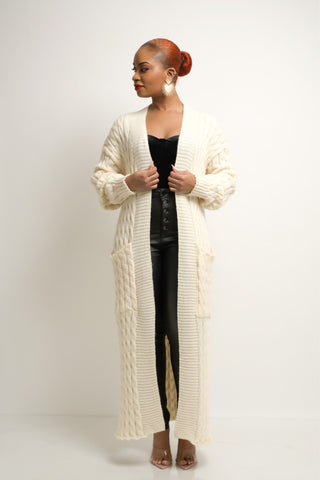 Emma Knit Cardigan (Cream) - Exquisite Styles Boutique