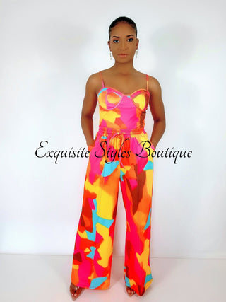 Giselle Colorblock Pants Set - Exquisite Styles Boutique