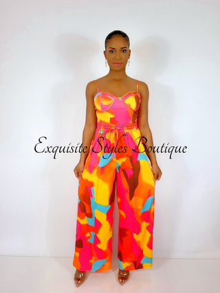 Giselle Colorblock Pants Set - Exquisite Styles Boutique