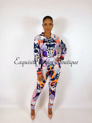 Becca Allover Print Pants Set - Exquisite Styles Boutique