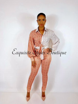 Soraya Colorblock Pants Set - Exquisite Styles Boutique