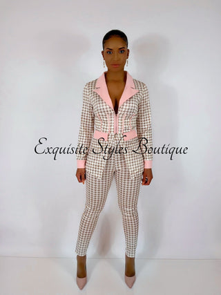 Business Minded Houndstooth Set - Exquisite Styles Boutique