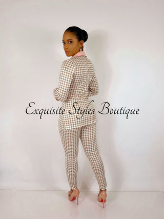 Business Minded Houndstooth Set - Exquisite Styles Boutique