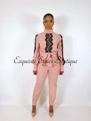 Jazmin Lace Jumpsuit - Exquisite Styles Boutique