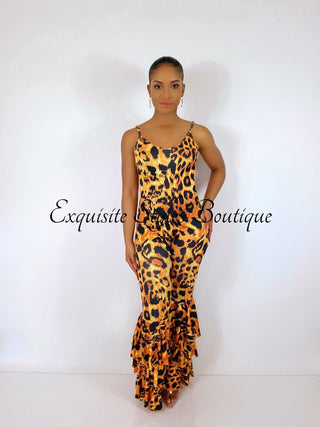 Monica Leopard Jumpsuit - Exquisite Styles Boutique