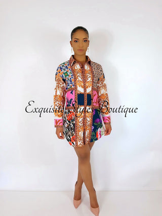 Maritza Baroque Cheetah Print Dress - Exquisite Styles Boutique