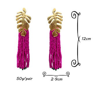 Tulum Beads Tassel Earrings - Exquisite Styles Boutique