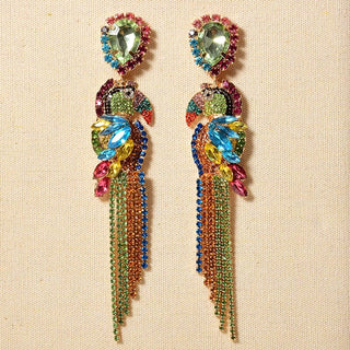 Multicolor Bird Statement Earrings - Exquisite Styles Boutique
