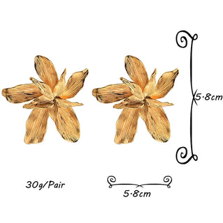 Rosie Oversized Flower Stud Earrings - Exquisite Styles Boutique