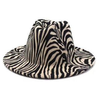 White Zebra Fedora Hat